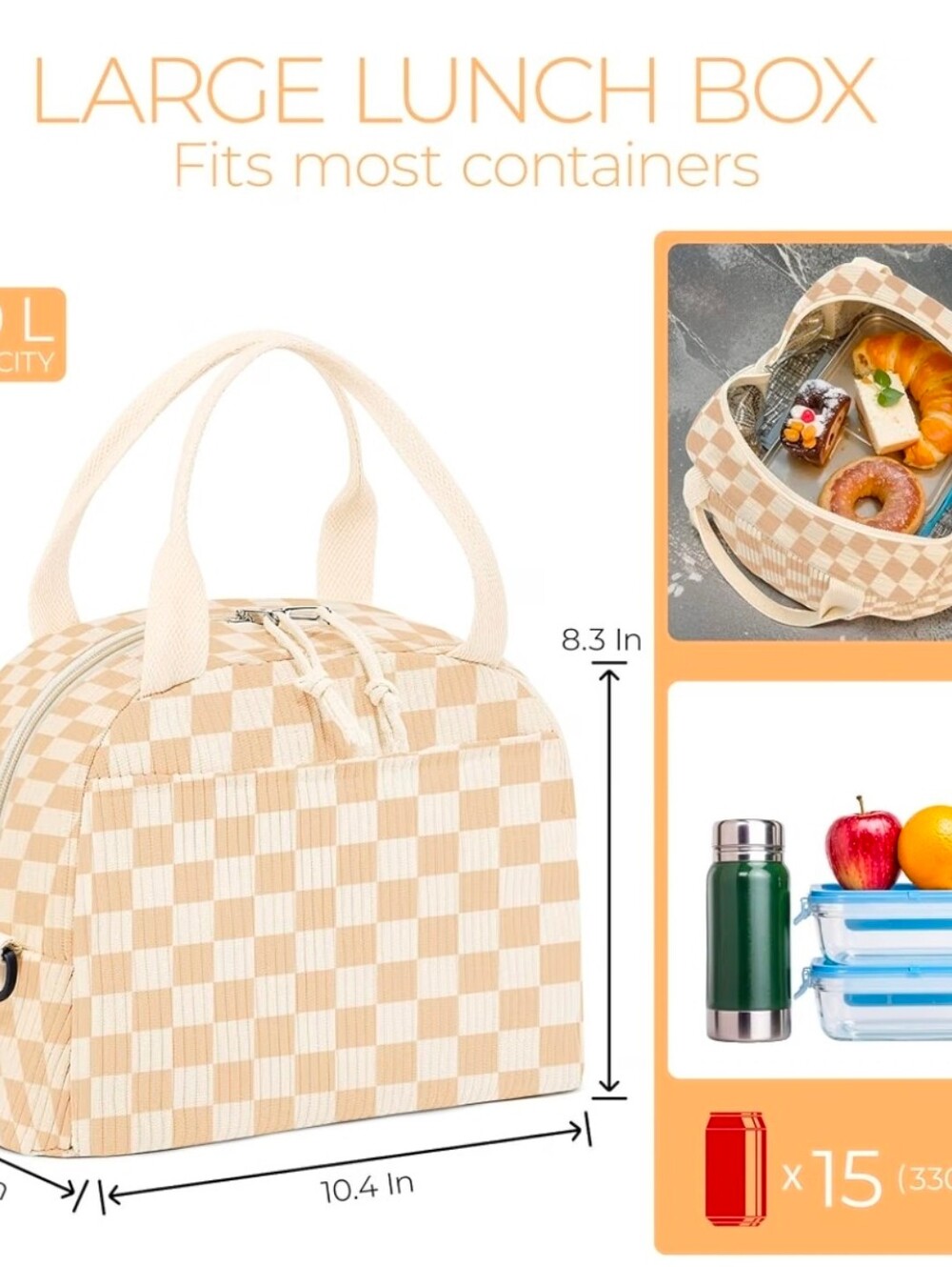Checkered Lunchbox - Picture 2 of 2